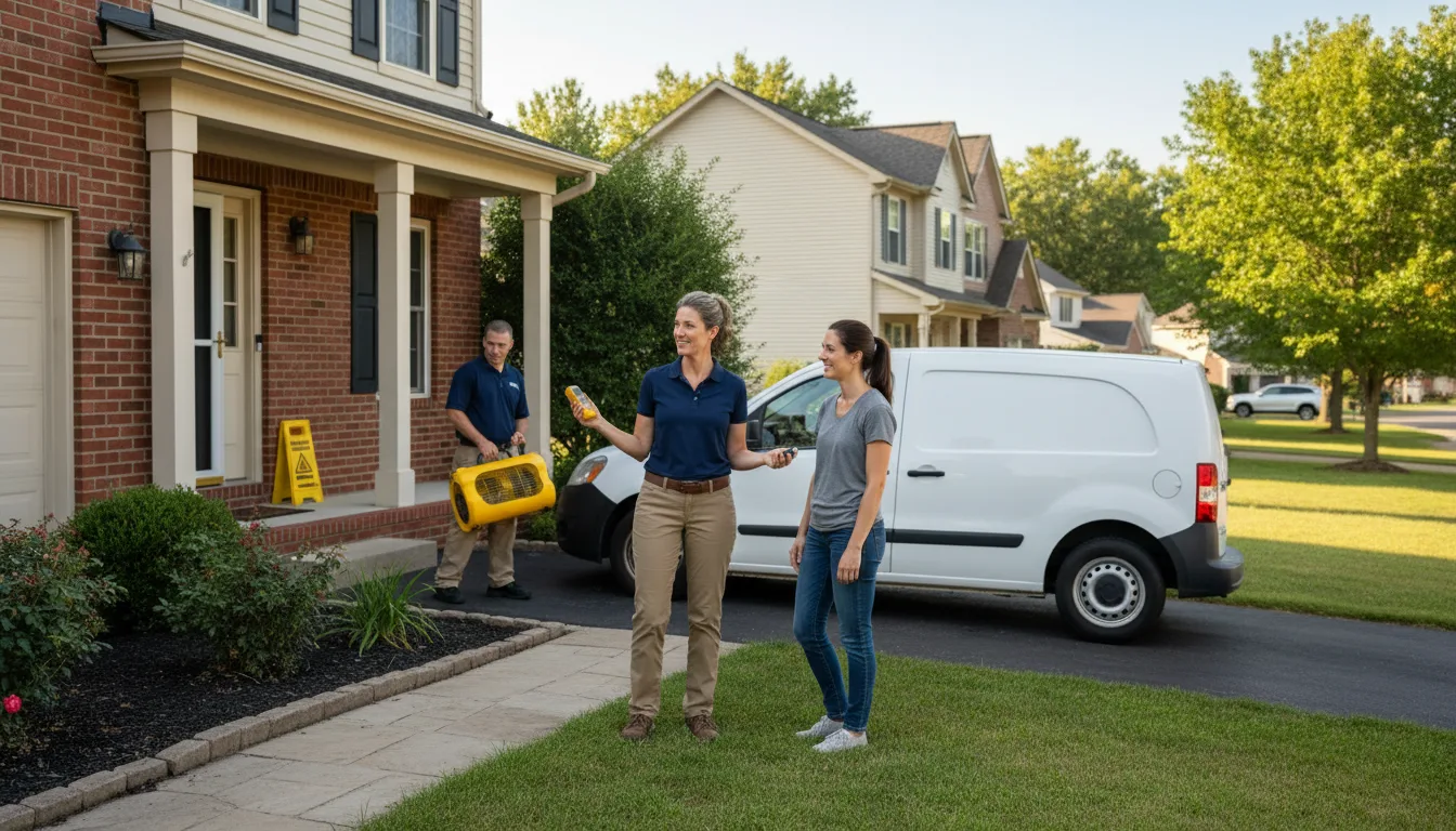 Residential water damage restoration in East Wilton, ME